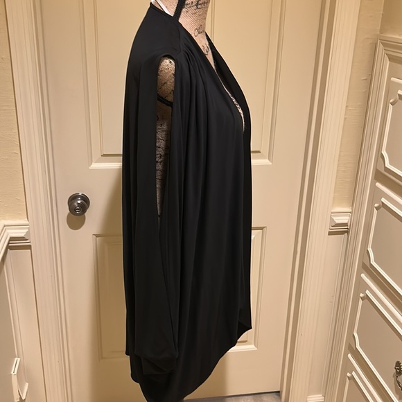 Josie Natori Tunic Vest Matte Black NWT - Picture 3 of 8